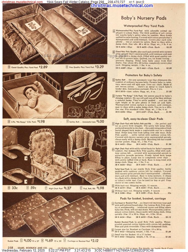 1944 Sears Fall Winter Catalog, Page 298