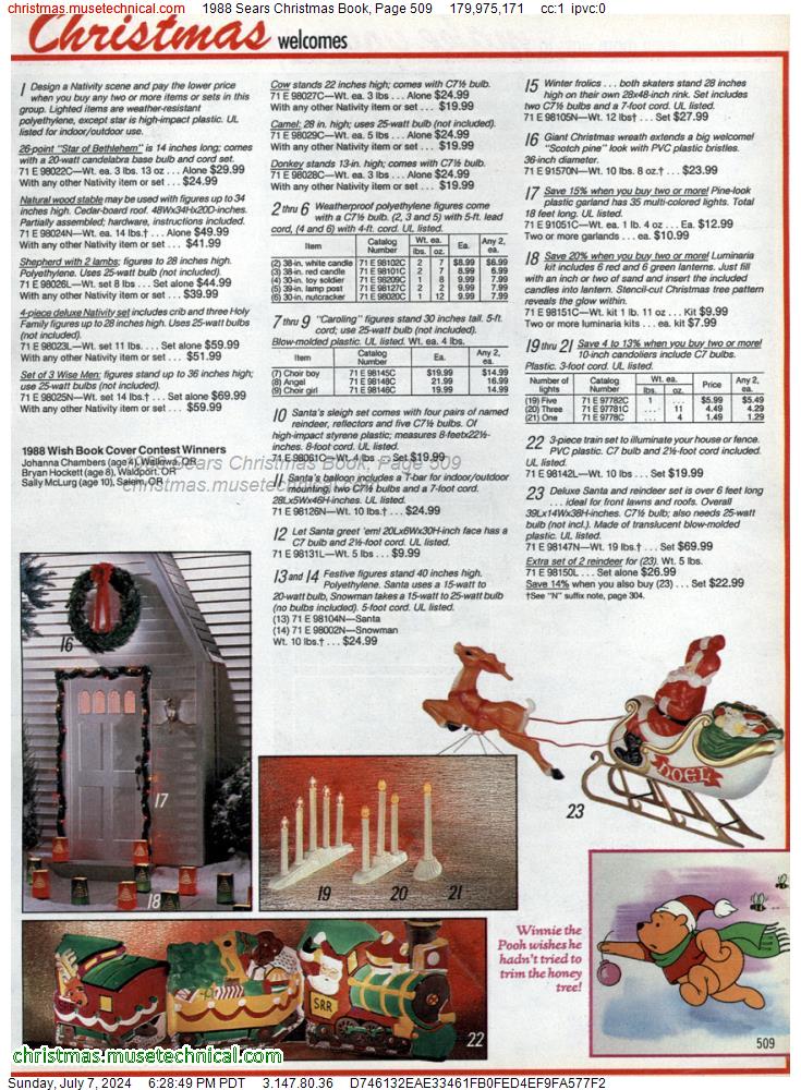 1988 Sears Christmas Book, Page 509