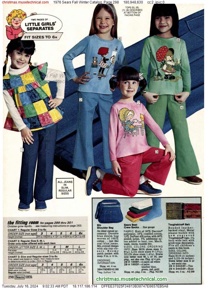 1976 Sears Fall Winter Catalog, Page 298