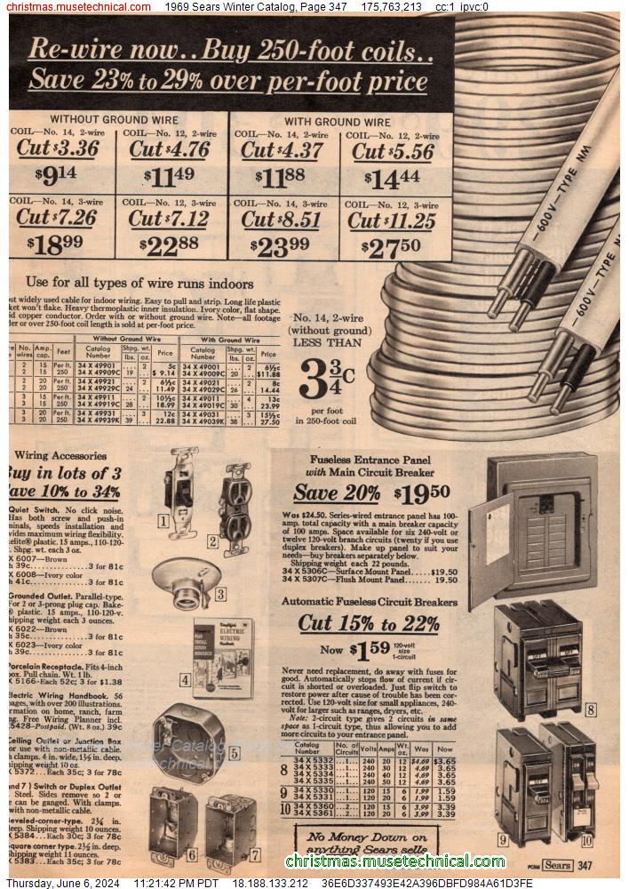 1969 Sears Winter Catalog, Page 347