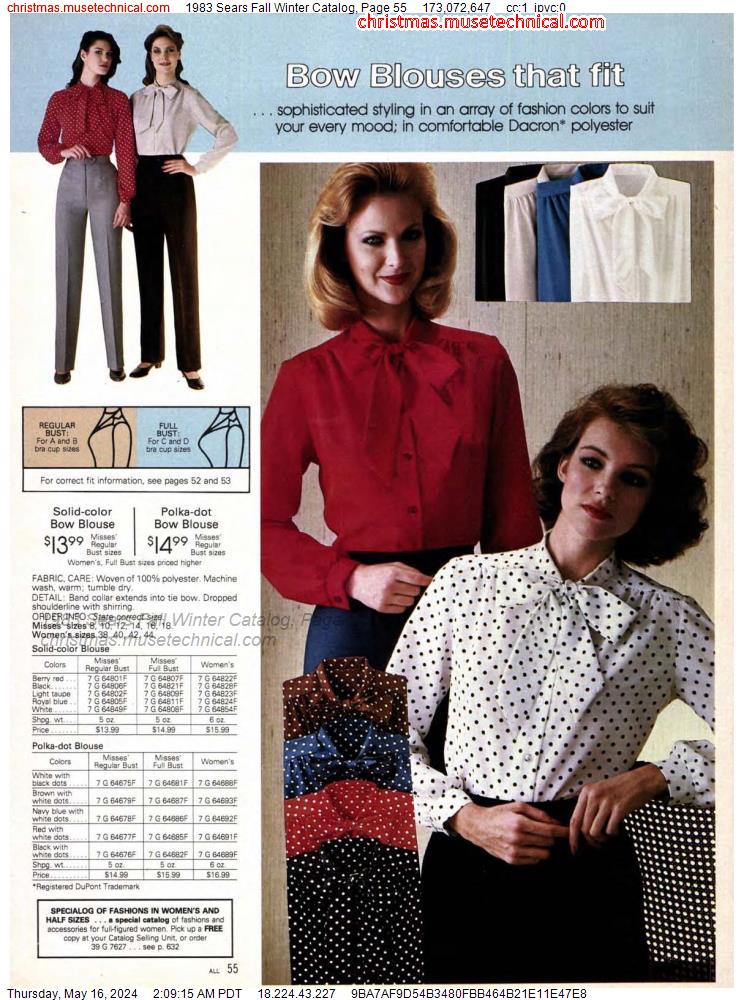 1983 Sears Fall Winter Catalog, Page 55