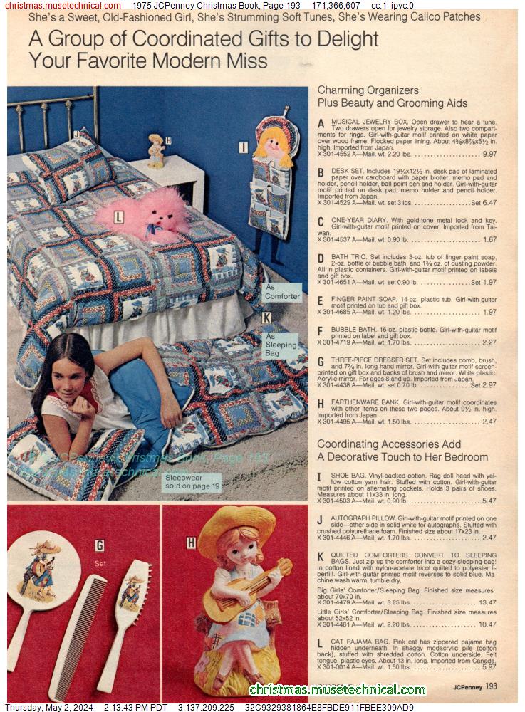 1975 JCPenney Christmas Book, Page 193