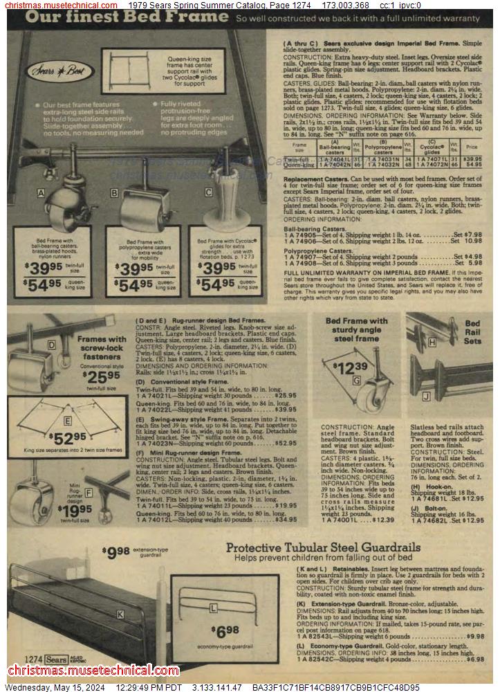 1979 Sears Spring Summer Catalog, Page 1274