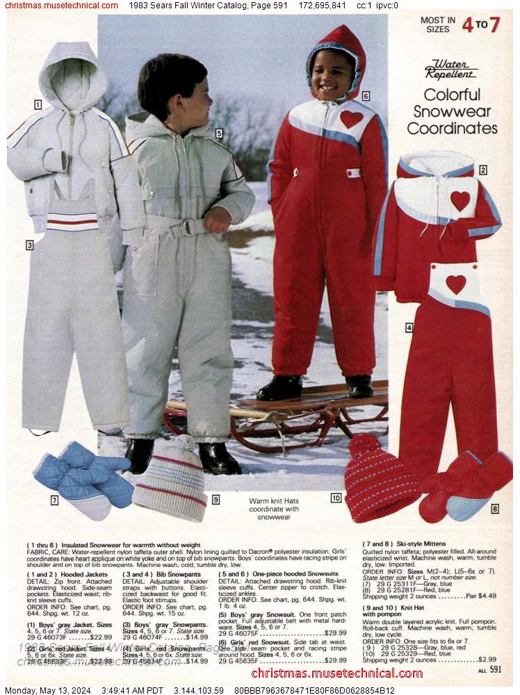 1983 Sears Fall Winter Catalog, Page 591
