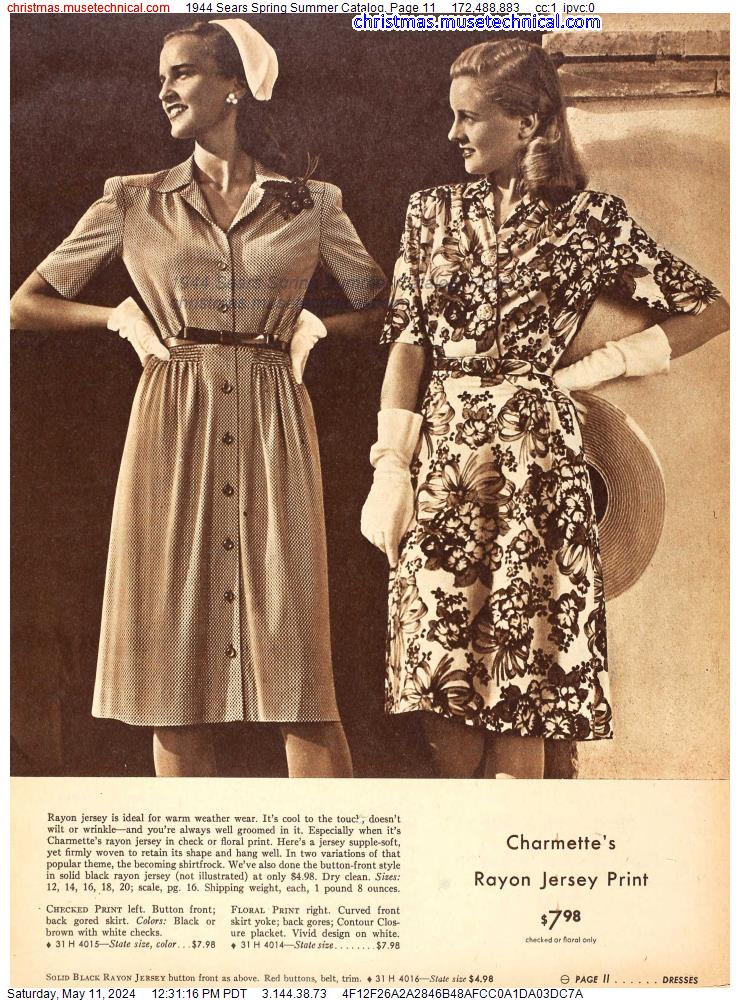 1944 Sears Spring Summer Catalog, Page 11