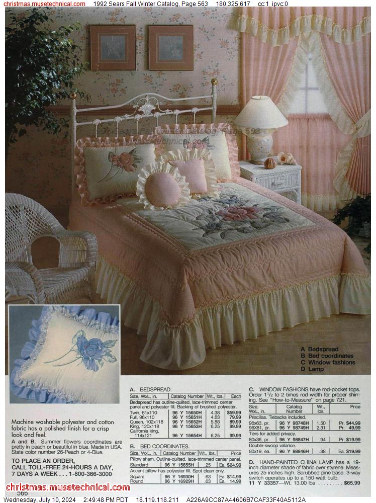 1992 Sears Fall Winter Catalog, Page 563