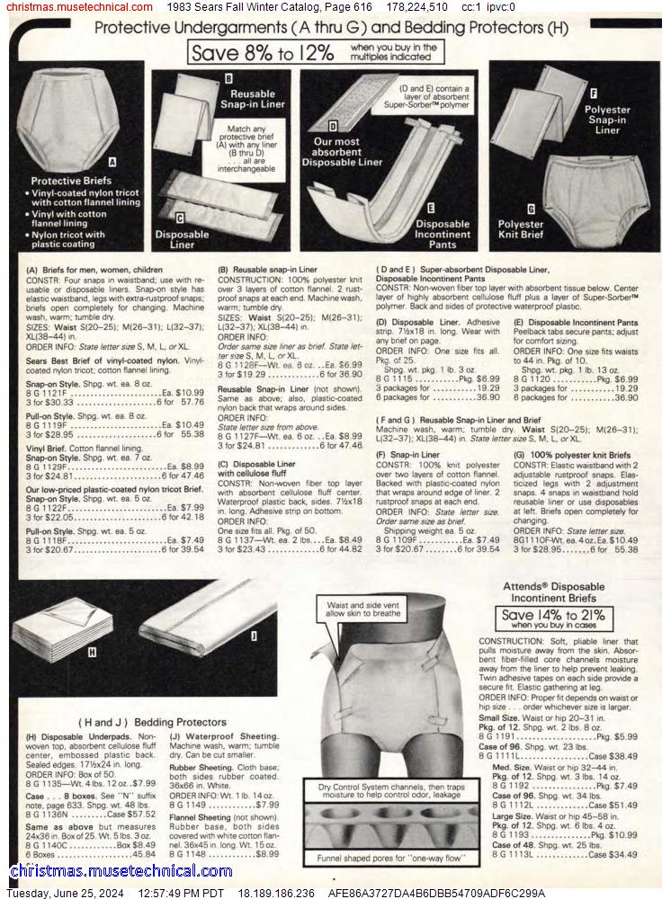 1983 Sears Fall Winter Catalog, Page 616