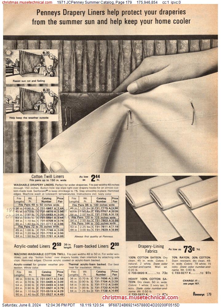 1971 JCPenney Summer Catalog, Page 179