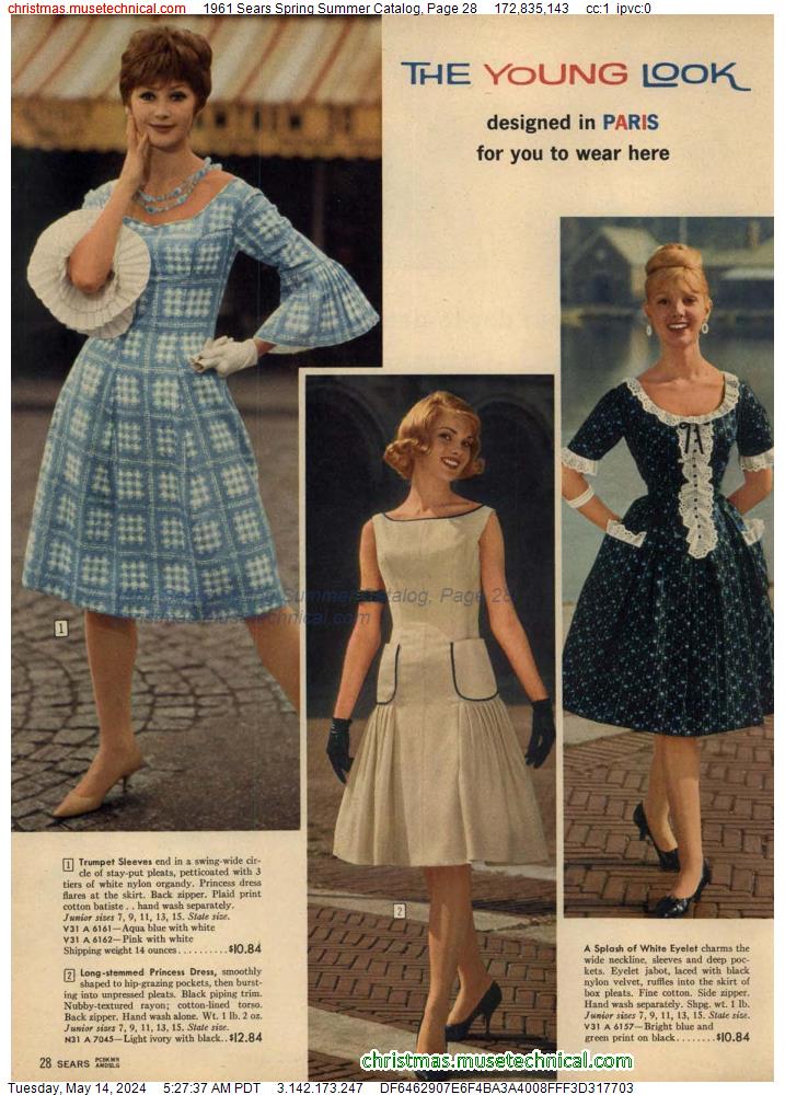 1961 Sears Spring Summer Catalog, Page 28
