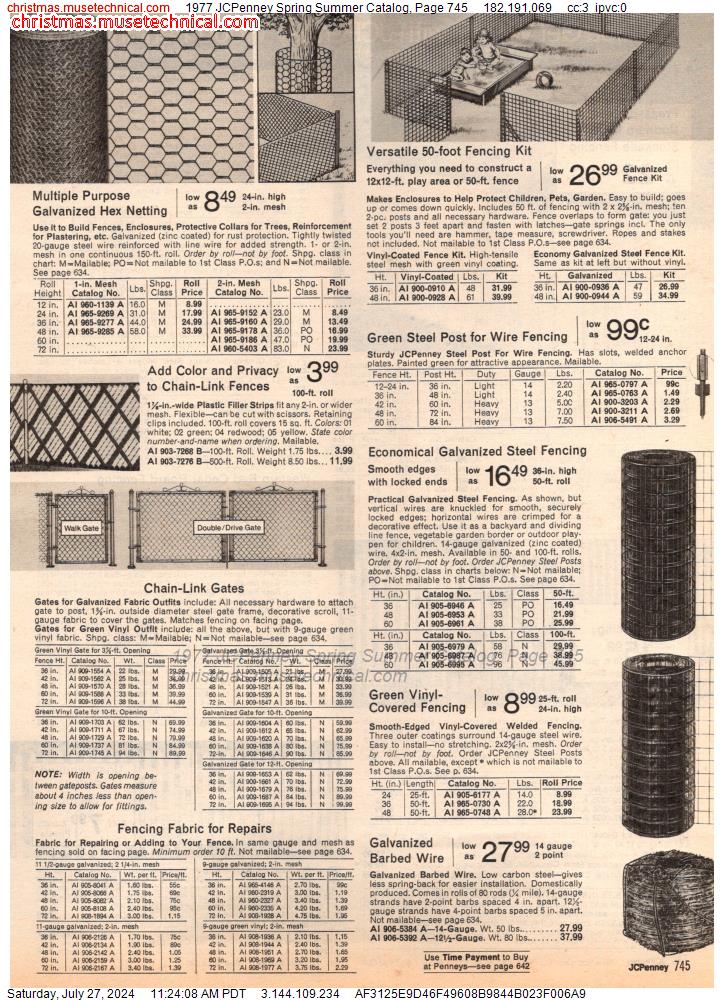 1977 JCPenney Spring Summer Catalog, Page 745