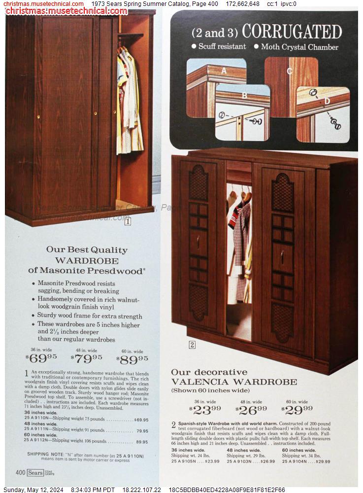 1973 Sears Spring Summer Catalog, Page 400
