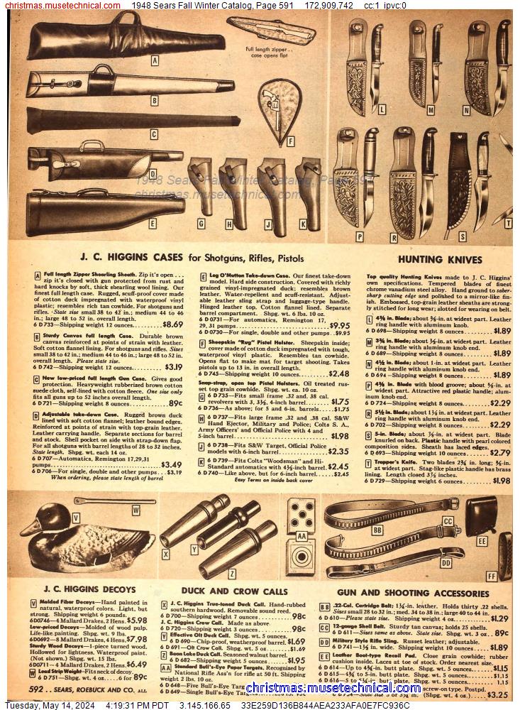 1948 Sears Fall Winter Catalog, Page 591