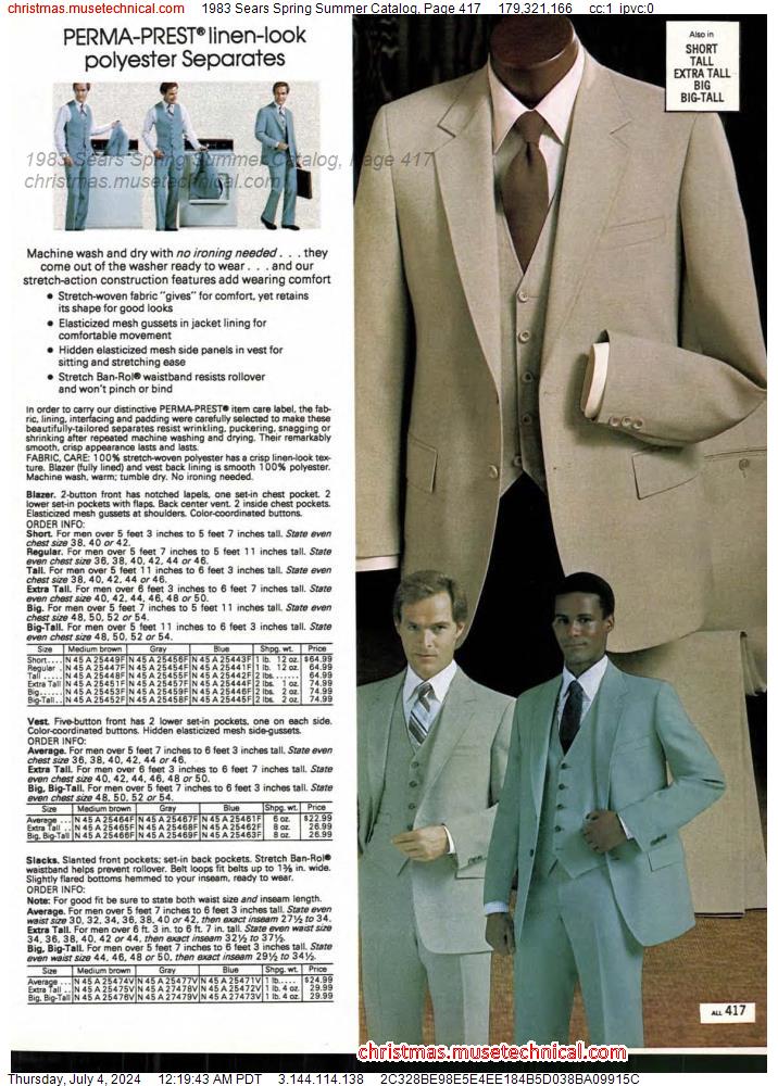 1983 Sears Spring Summer Catalog, Page 417