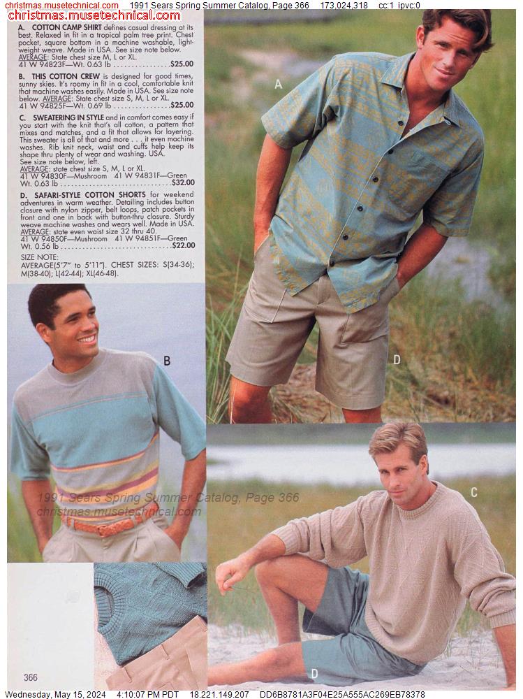 1991 Sears Spring Summer Catalog, Page 366