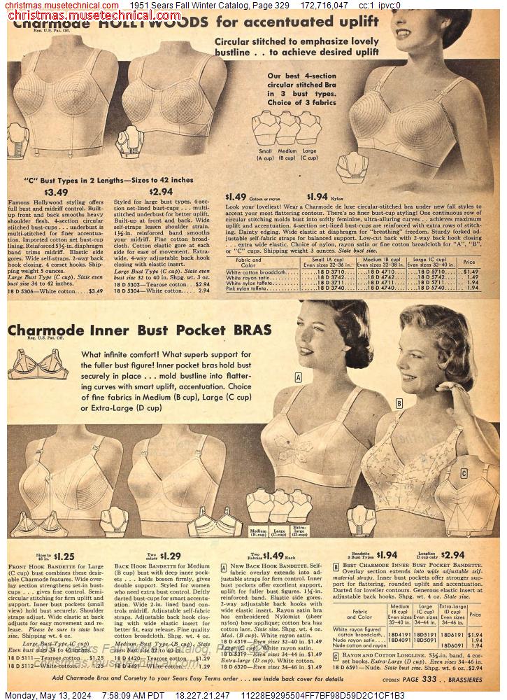 1951 Sears Fall Winter Catalog, Page 329