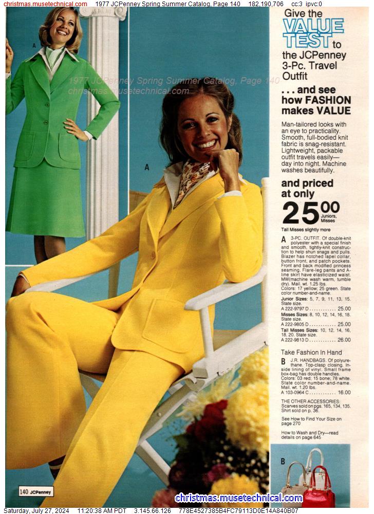 1977 JCPenney Spring Summer Catalog, Page 140