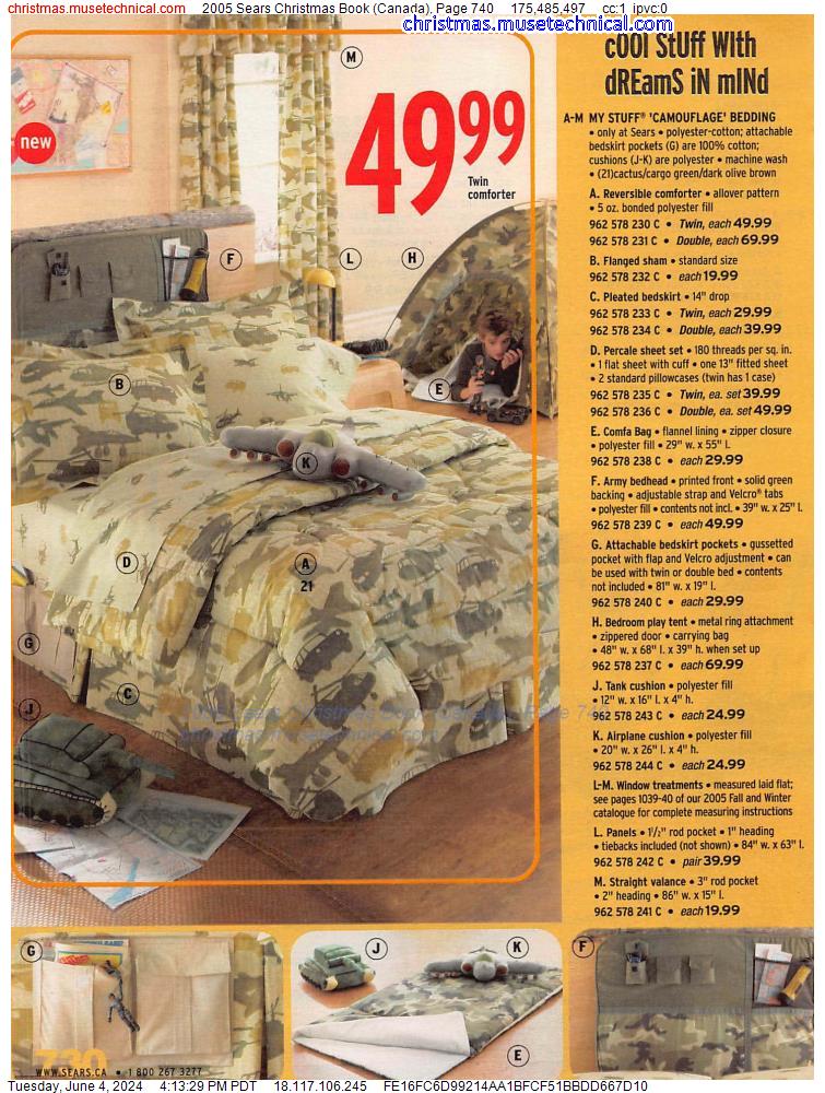 2005 Sears Christmas Book (Canada), Page 740