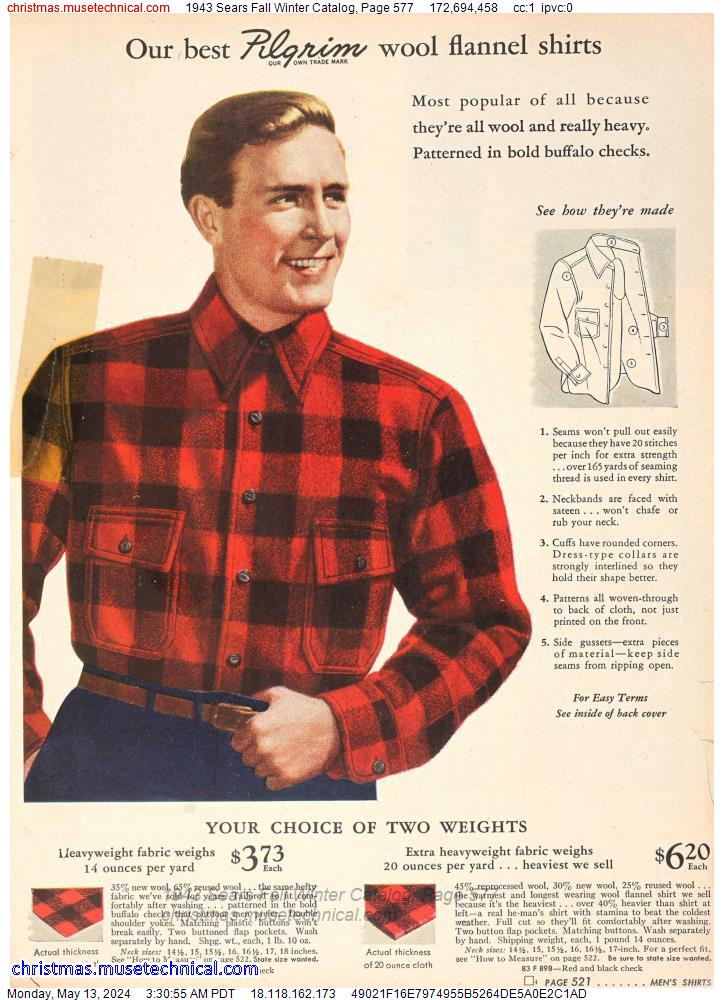 1943 Sears Fall Winter Catalog, Page 577