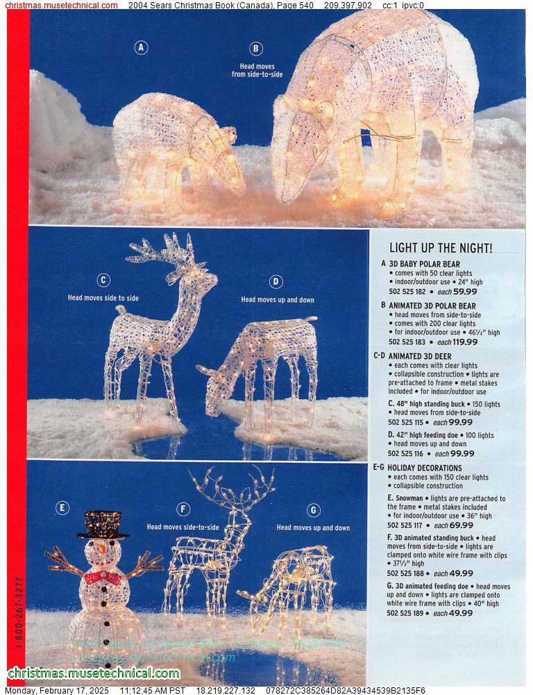 2004 Sears Christmas Book (Canada), Page 540