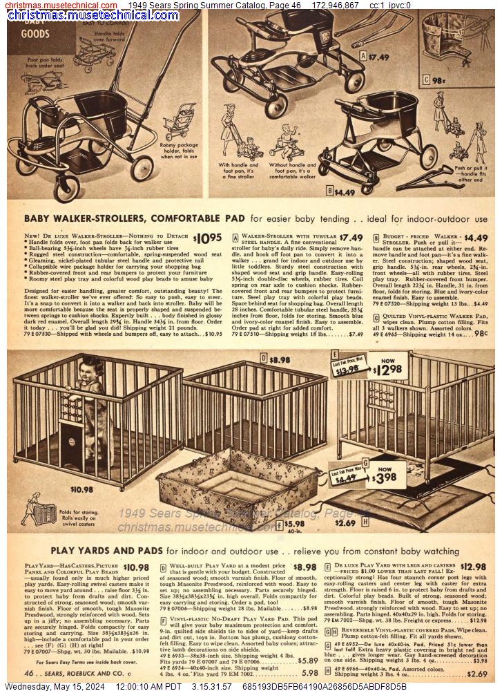 1949 Sears Spring Summer Catalog, Page 46