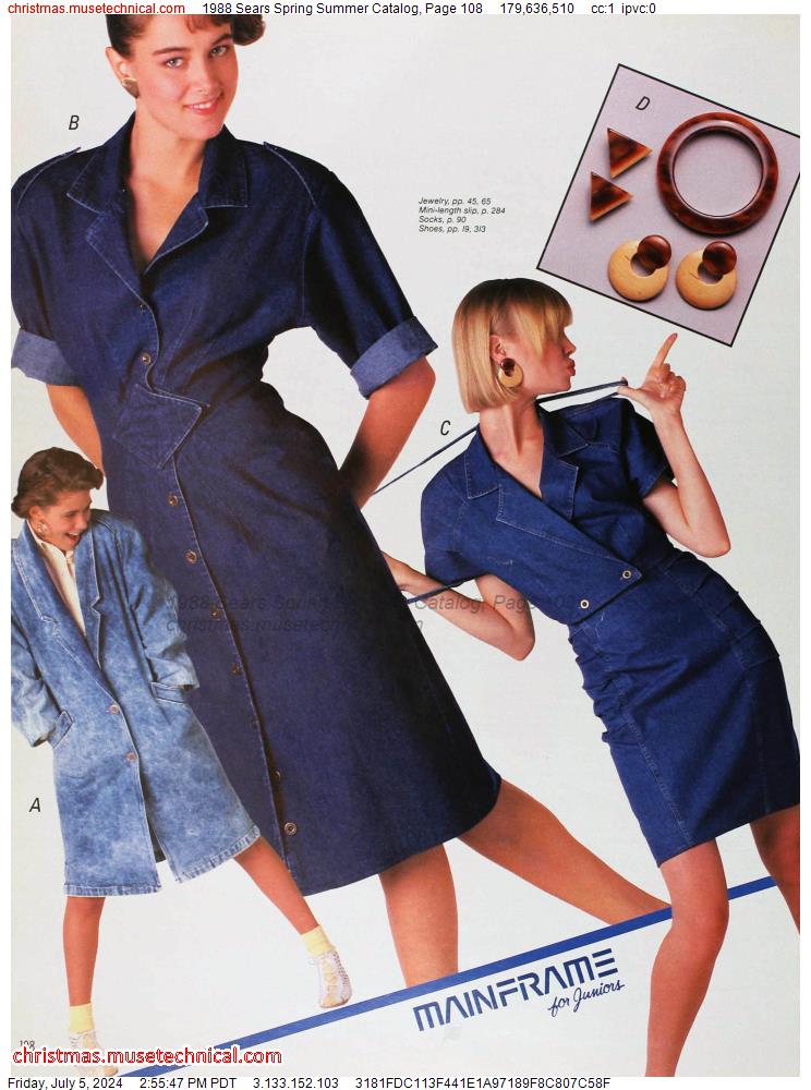 1988 Sears Spring Summer Catalog, Page 108