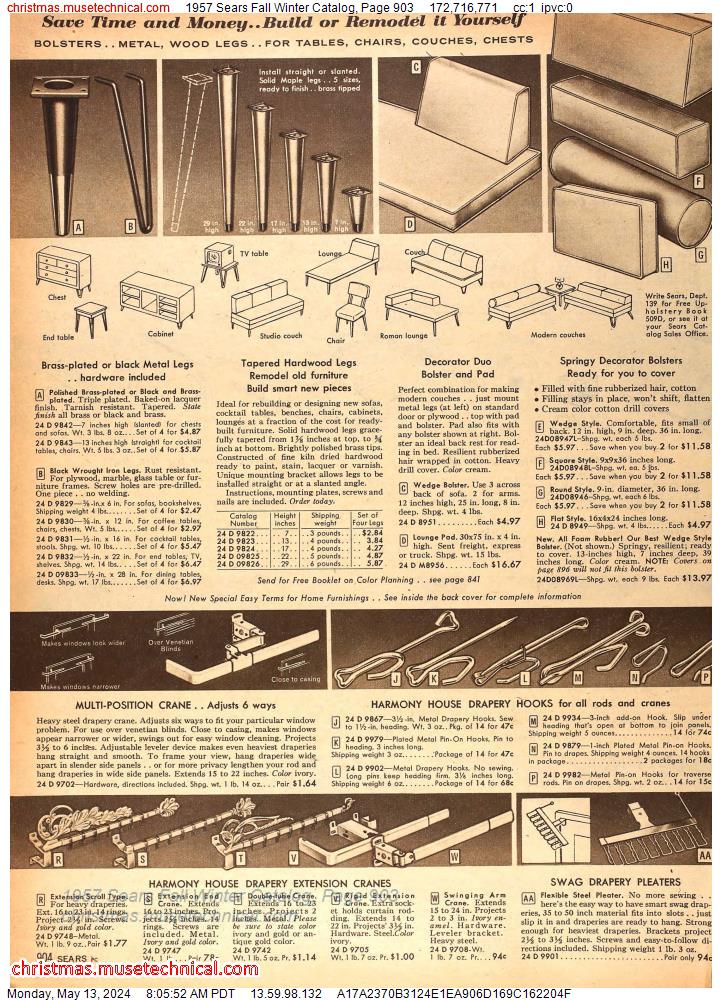 1957 Sears Fall Winter Catalog, Page 903