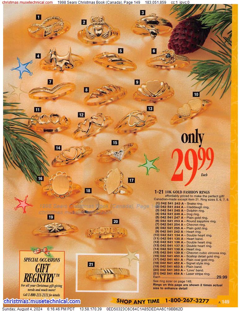 1998 Sears Christmas Book (Canada), Page 149