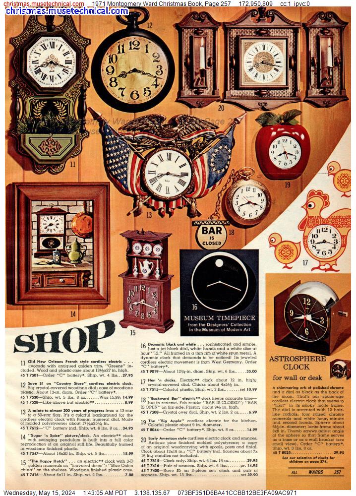 1971 Montgomery Ward Christmas Book, Page 257