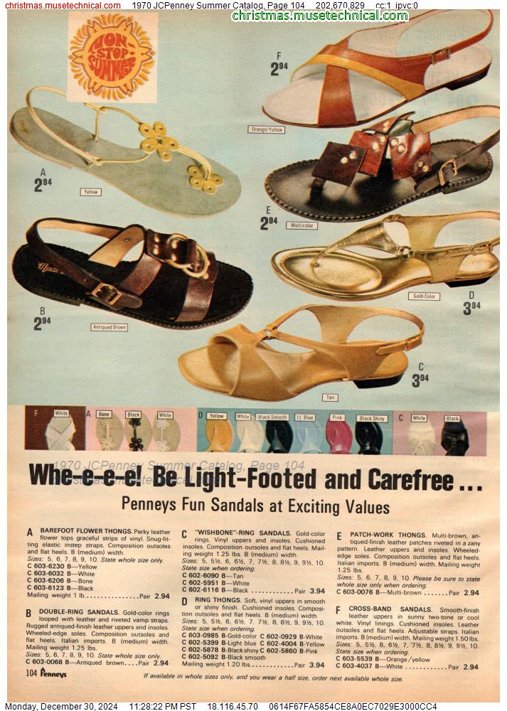 1970 JCPenney Summer Catalog, Page 104