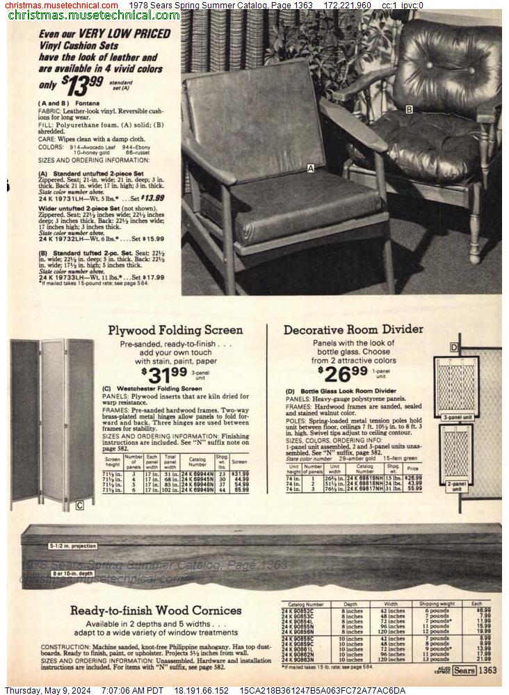 1978 Sears Spring Summer Catalog, Page 1363
