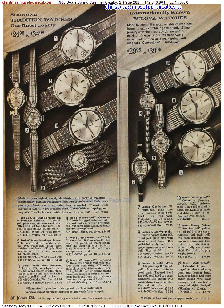 1968 Sears Spring Summer Catalog 2, Page 282