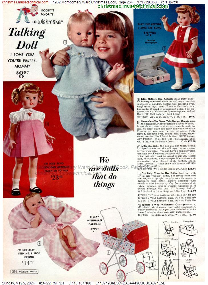 1962 Montgomery Ward Christmas Book, Page 264