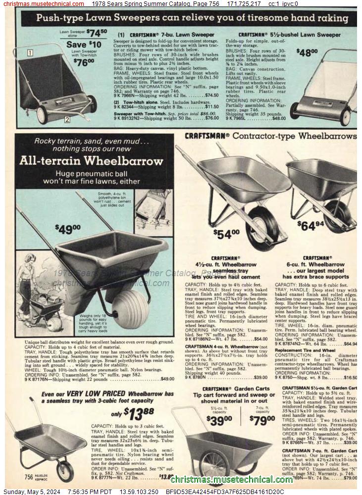 1978 Sears Spring Summer Catalog, Page 756
