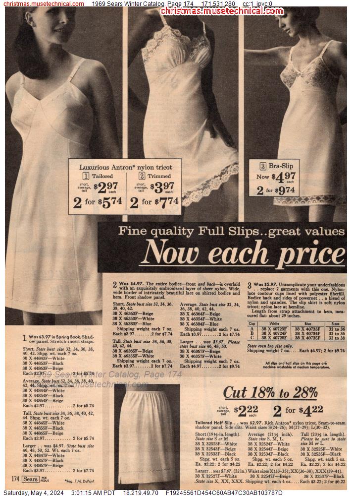 1969 Sears Winter Catalog, Page 174