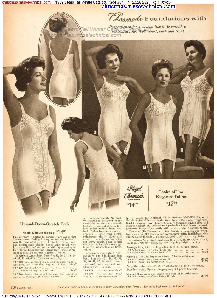 1959 Sears Fall Winter Catalog, Page 304