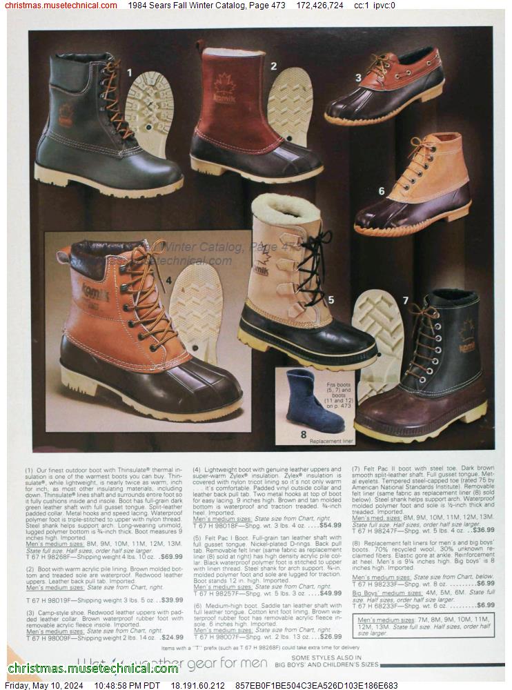 1984 Sears Fall Winter Catalog, Page 473