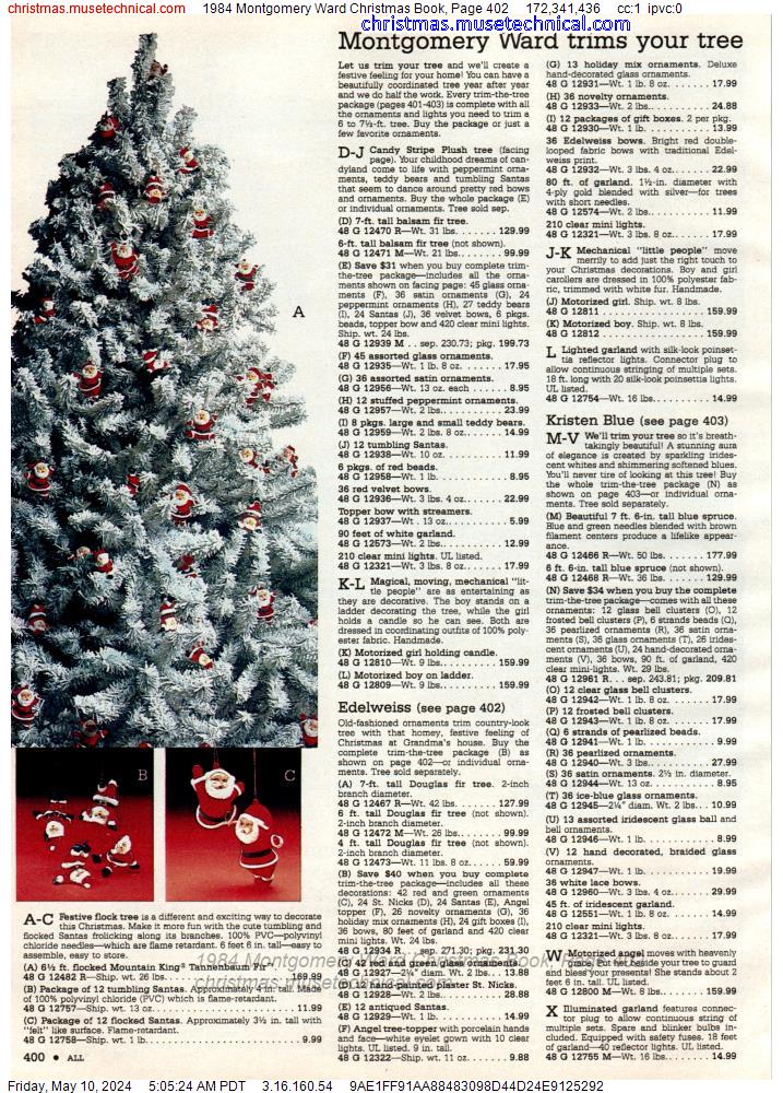 1984 Montgomery Ward Christmas Book, Page 402