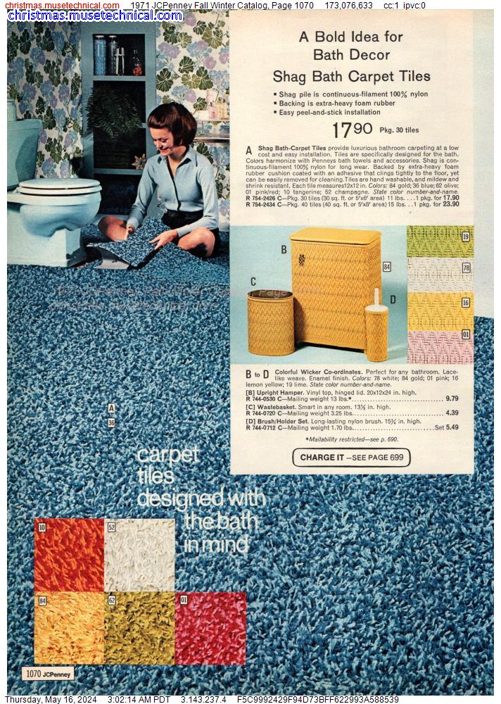 1971 JCPenney Fall Winter Catalog, Page 1070