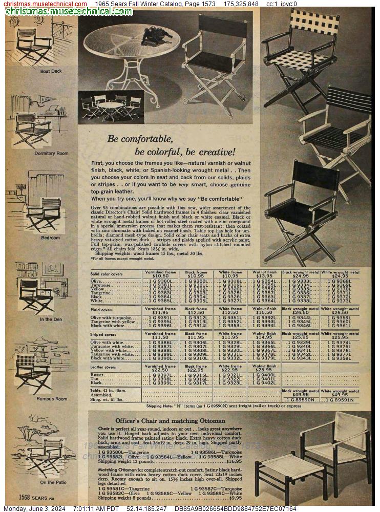 1965 Sears Fall Winter Catalog, Page 1573