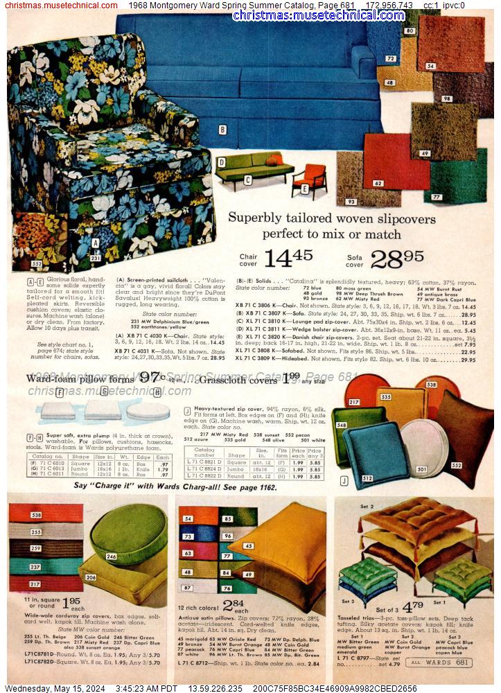 1968 Montgomery Ward Spring Summer Catalog, Page 681