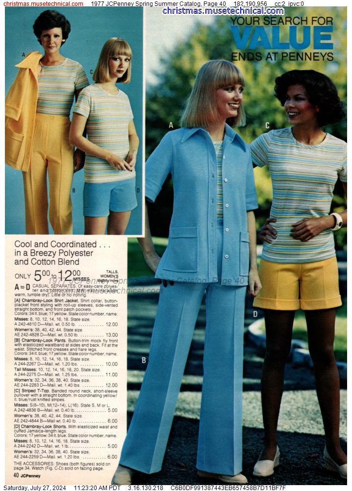 1977 JCPenney Spring Summer Catalog, Page 40