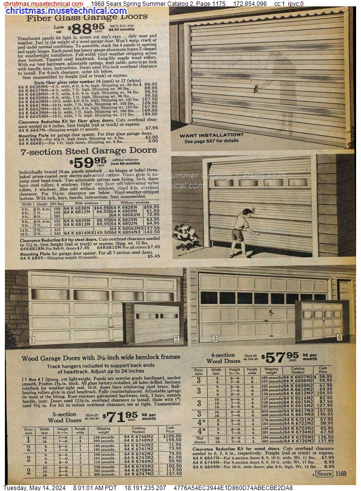 1968 Sears Spring Summer Catalog 2, Page 1175