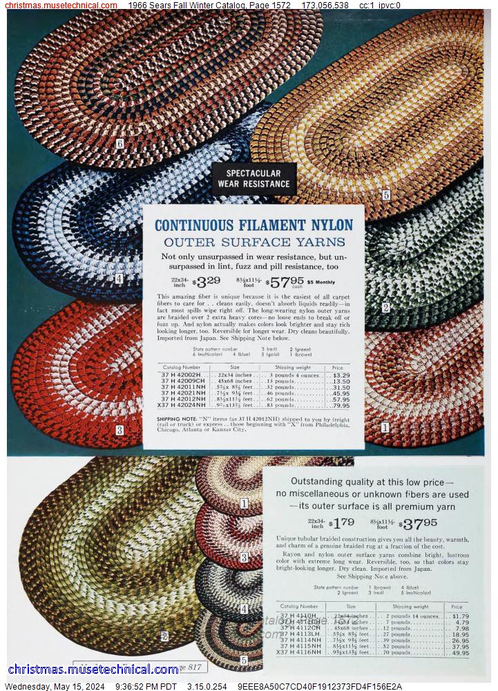 1966 Sears Fall Winter Catalog, Page 1572