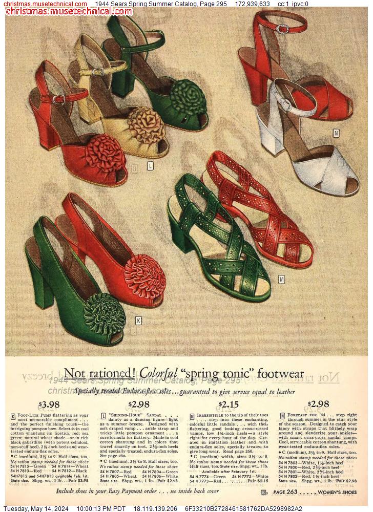 1944 Sears Spring Summer Catalog, Page 295