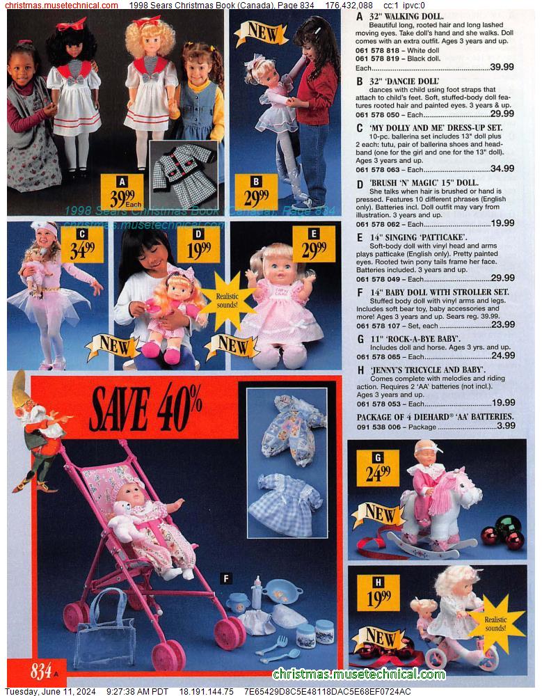 1998 Sears Christmas Book (Canada), Page 834