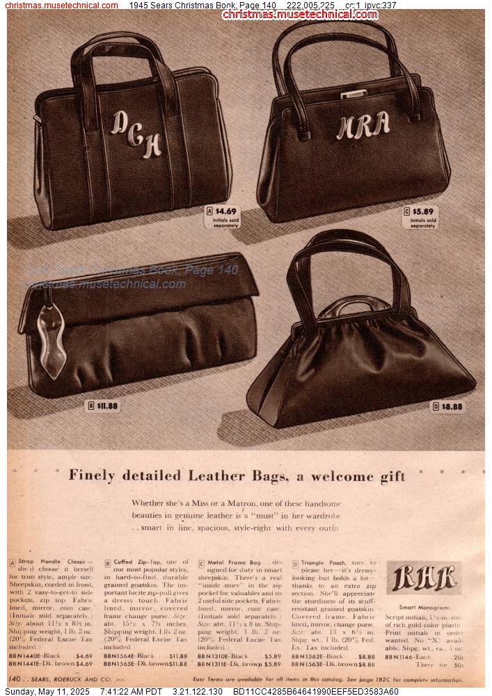 1945 Sears Christmas Book, Page 140