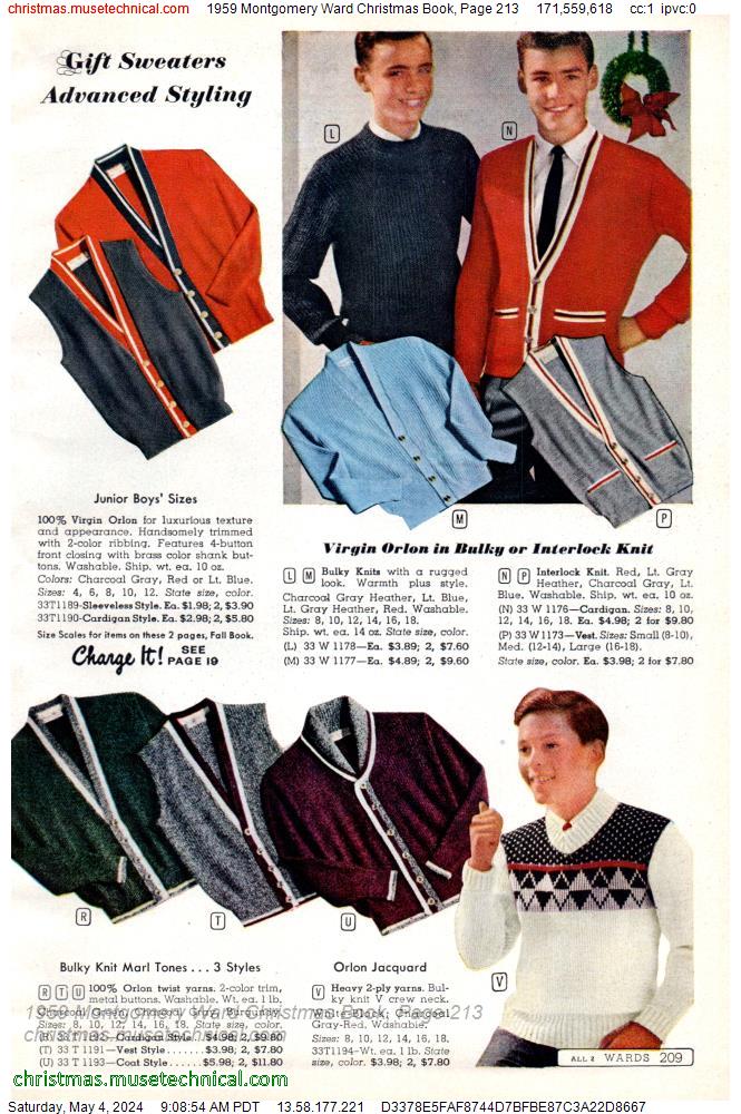 1959 Montgomery Ward Christmas Book, Page 213
