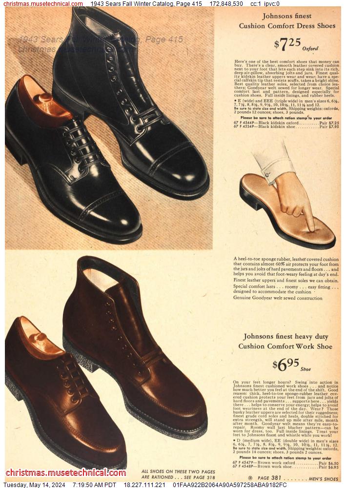 1943 Sears Fall Winter Catalog, Page 415