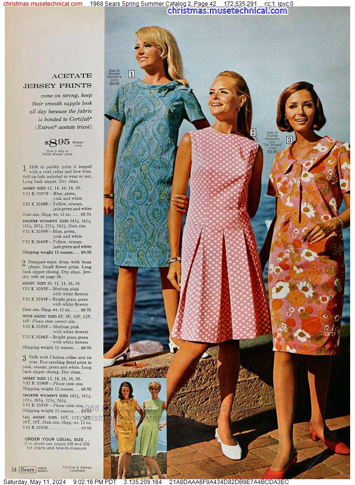 1968 Sears Spring Summer Catalog 2, Page 42