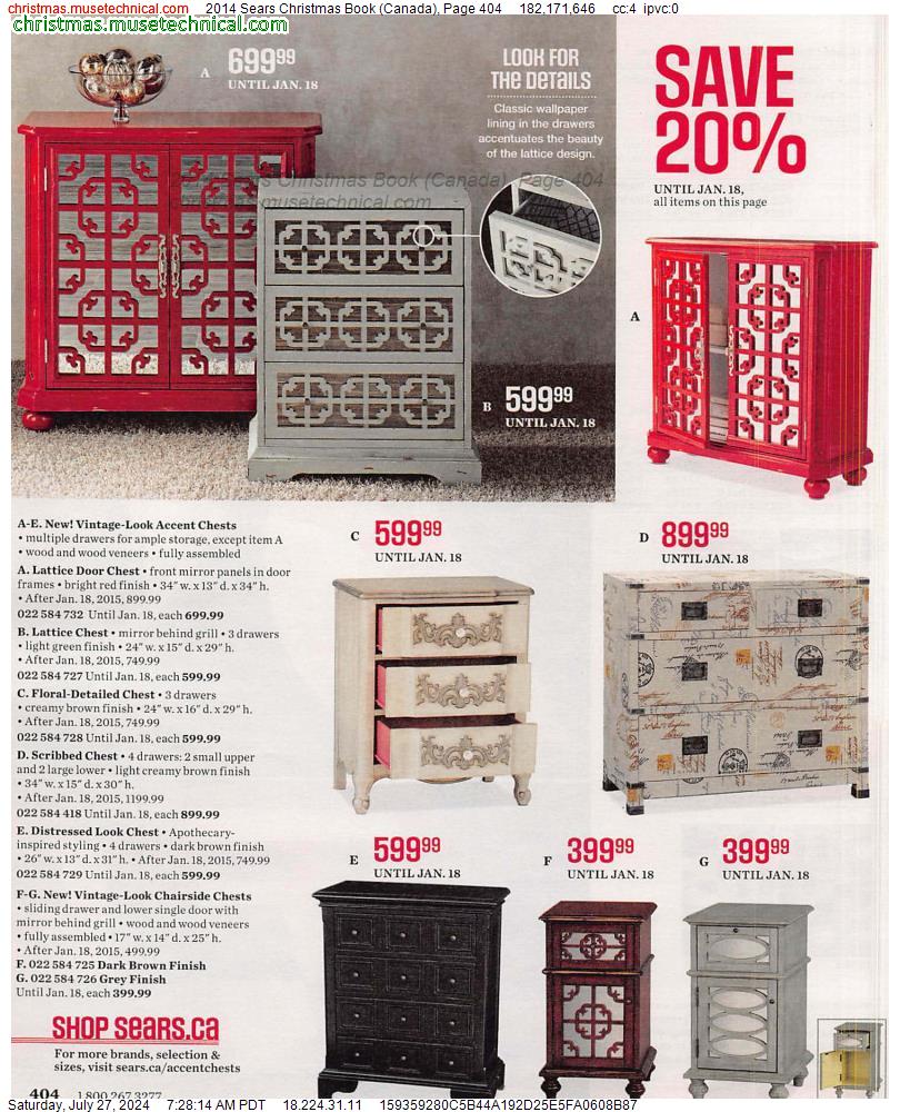 2014 Sears Christmas Book (Canada), Page 404